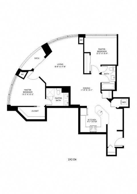 A black and white image of a floor plan for a home.